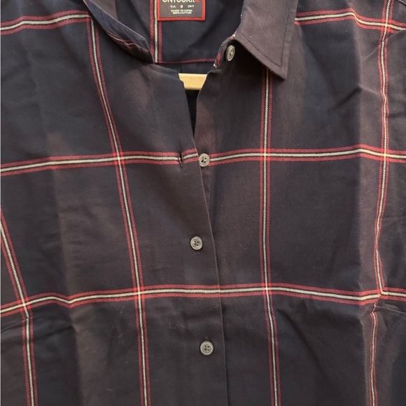Untuckit Mavrodaphne Long Sleeve Button Down Shirt Blue Stripe 6 - Picture 3 of 7